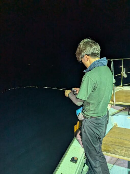 釣り中