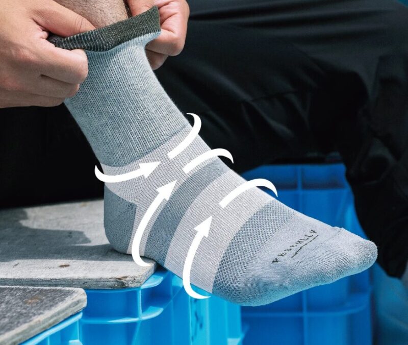 ズレにくいWのゴムサポート