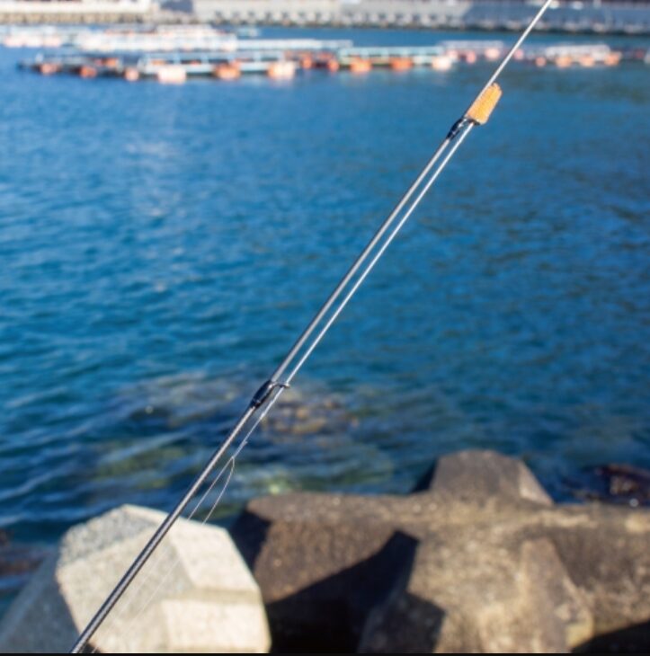 ガイドに通した後に手を放しても落ちません