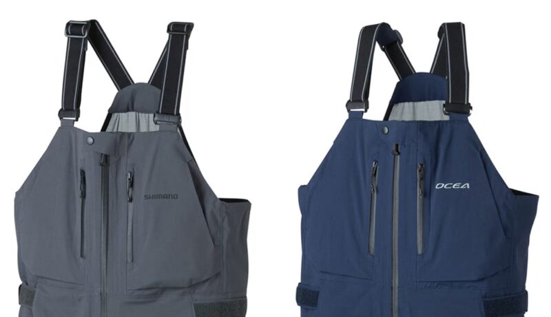バスフィッシングにはチャコール×SHIMANOロゴ、オフショアゲームにはネイビー×OCEAロゴ