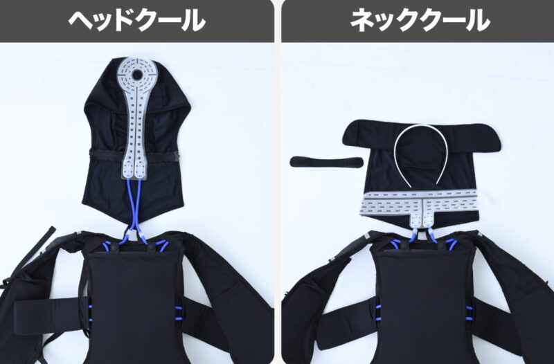 首や頭部を冷やすアタッチメント