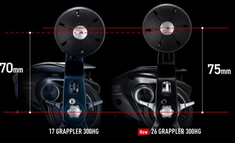 75mmへロング化したハンドル