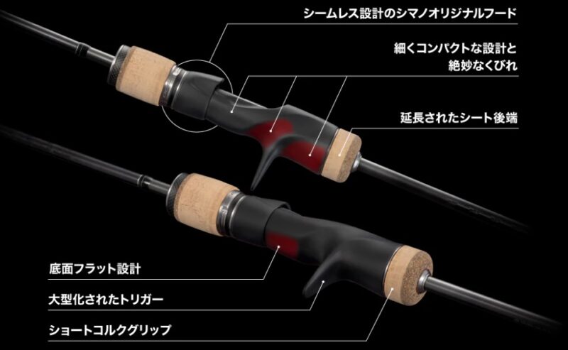 サポートする新開発リールシート
